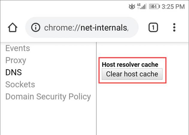 How do I clear the DNS cache_